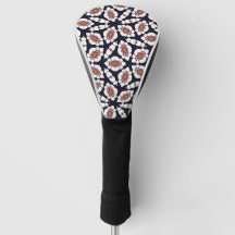 Colourful Geometric Abstract Golf Club Head Cover 