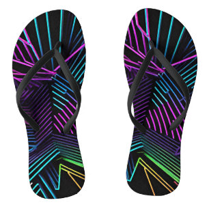 Colourful Geometric Abstract Jandals