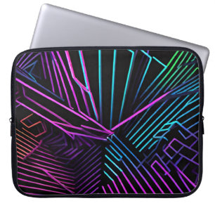 Colourful Geometric Abstract Laptop Sleeve