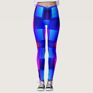 Colourful Geometric Abstract Pattern Leggings
