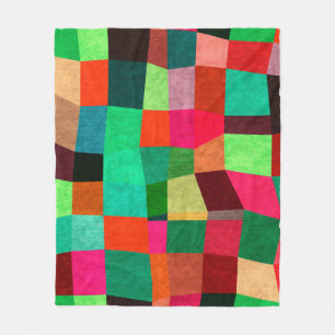 Colourful Geometric: Abstract Seamless Texture Fleece Blanket