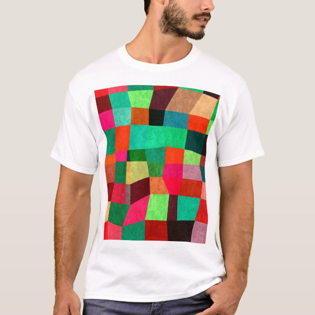 Colourful Geometric: Abstract Seamless Texture T-Shirt (Front)