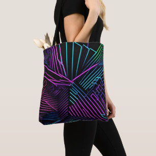 Colourful Geometric Abstract Tote Bag