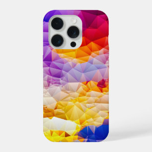 Colourful Geometric Abstract Wall Art iPhone 15 Pro Case