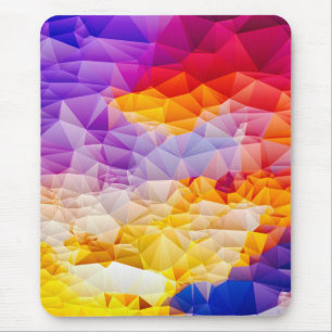 Colourful Geometric Abstract Wall Art Mouse Pad