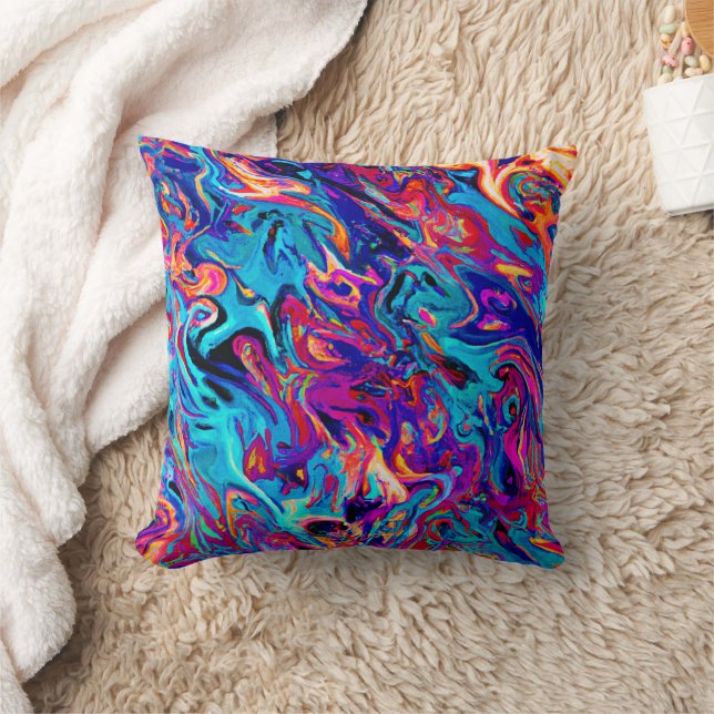 Colourful Geometric Abstractions Pattern Cushion (Blanket)