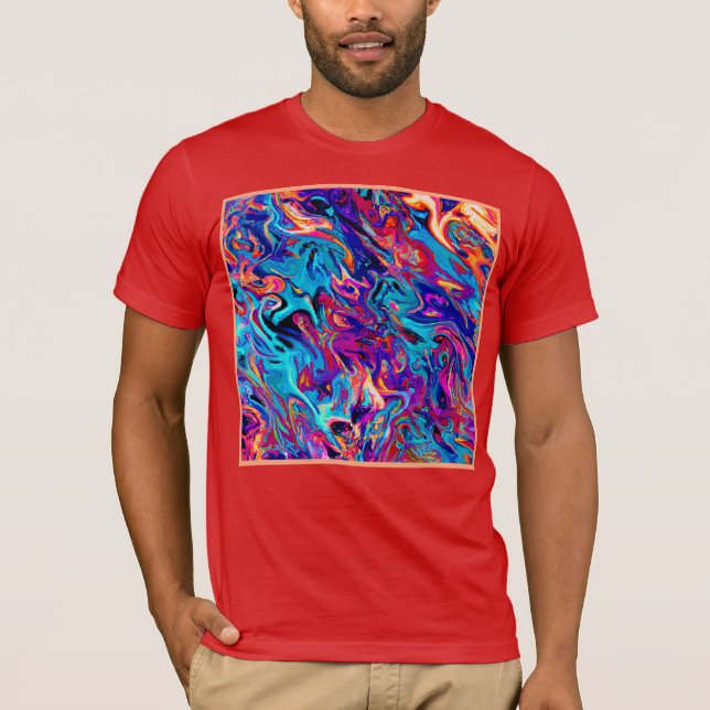 Colourful Geometric Abstractions Pattern T-Shirt (Front)