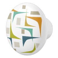 Colourful Geometric Arcs Mid Century Modern