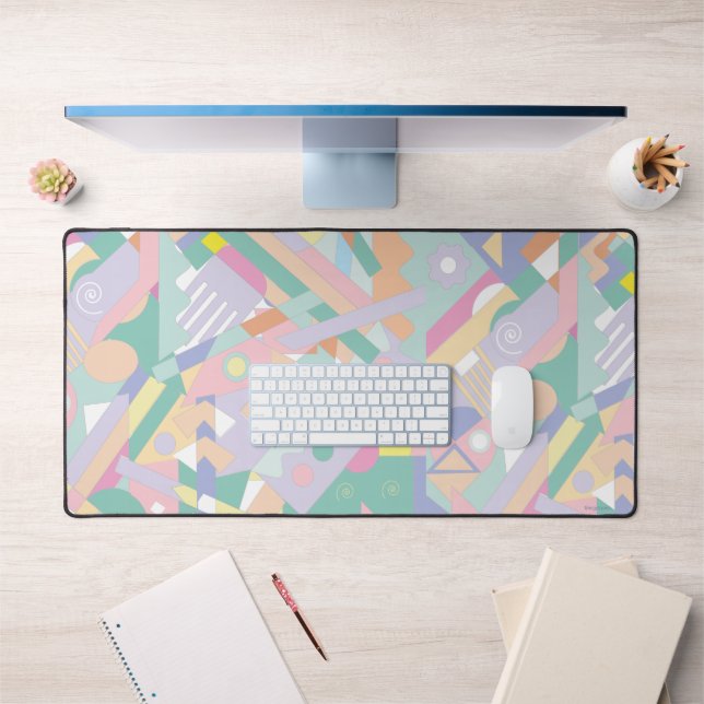 Colourful Geometric Art, Cool Fun Modern Desk Mat (Office 1)