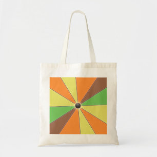 Colourful Geometric Beams Orange Tote Bag