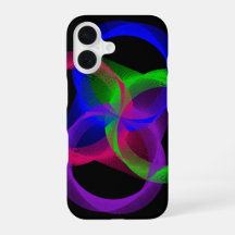 Colourful Geometric Blend iPhone 16 Case