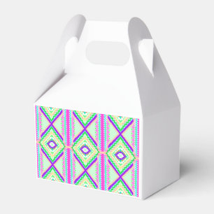 Colourful Geometric Boho Pattern Favour Box