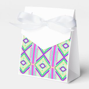 Colourful Geometric Boho Pattern Favour Box