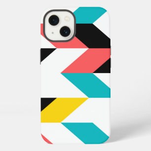Colourful, geometric, cool, unique, trendy graphic iPhone 13 case
