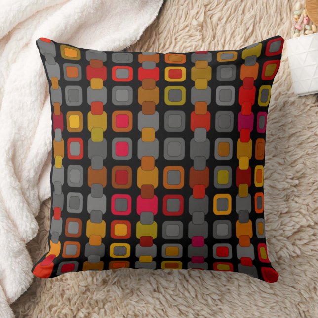 colourful geometric  cushion (Blanket)