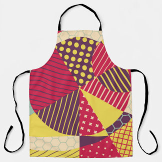 Colourful Geometric Design Abstract Apron