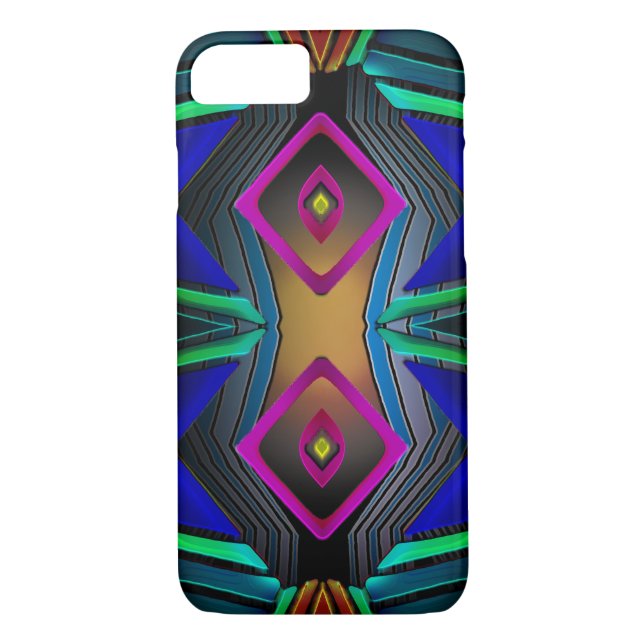 Colourful Geometric Design Case-Mate iPhone Case (Back)