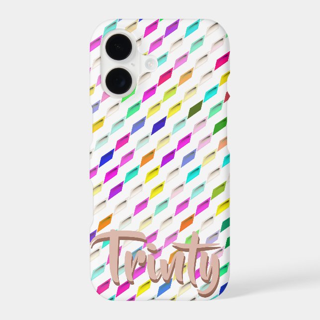 Colourful Geometric design cell phone case (Back)