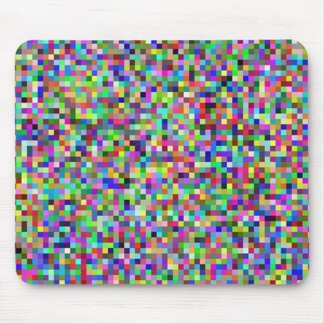 colourful geometric design mouse pad (Front)