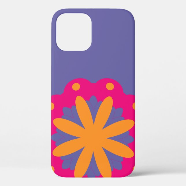 Colourful Geometric Flower Design Case-Mate iPhone Case (Back)
