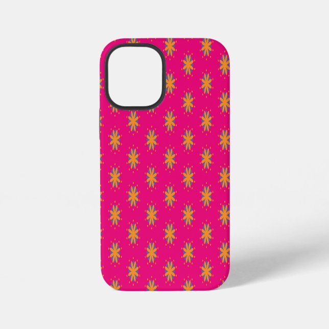 Colourful Geometric Flower Design iPhone Case (Back)
