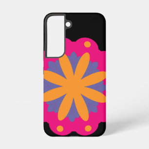 Colourful Geometric Flower Design Samsung Galaxy Case