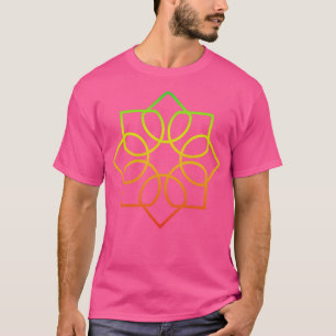 Colourful Geometric Flower T-Shirt