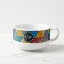 Colourful Geometric Glass - Mid Century 1930s Deco