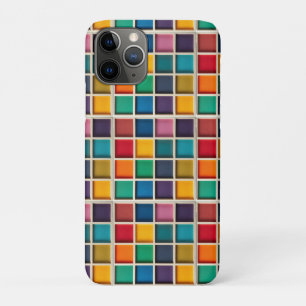 Colourful Geometric Grid Panel Case-Mate iPhone Case