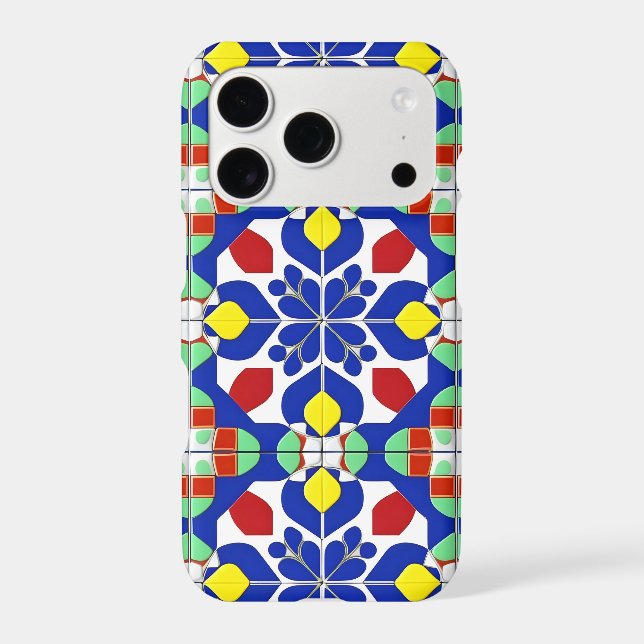 Colourful Geometric Inspired Floral Pattern (Back)
