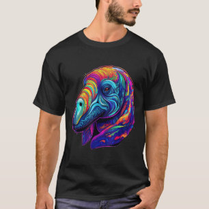 Colourful Geometric Manatee Sea Cow Pop Oceanic An T-Shirt