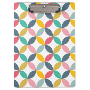 Colourful Geometric  Modern Pattern Clipboard