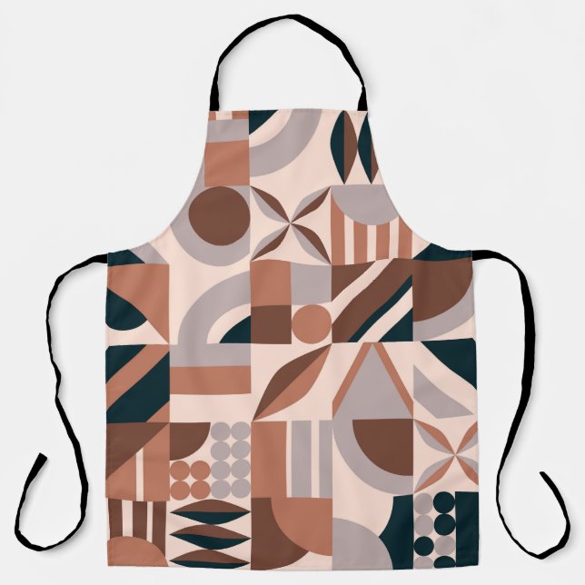 Colourful geometric mosaic, abstract background. apron (Front)