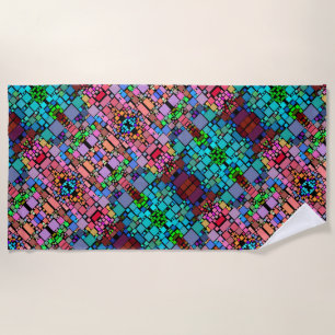 Colourful Geometric Mosaic Blanket