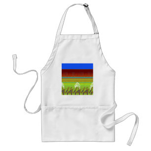 Colourful Geometric Motif Art Print Standard Apron
