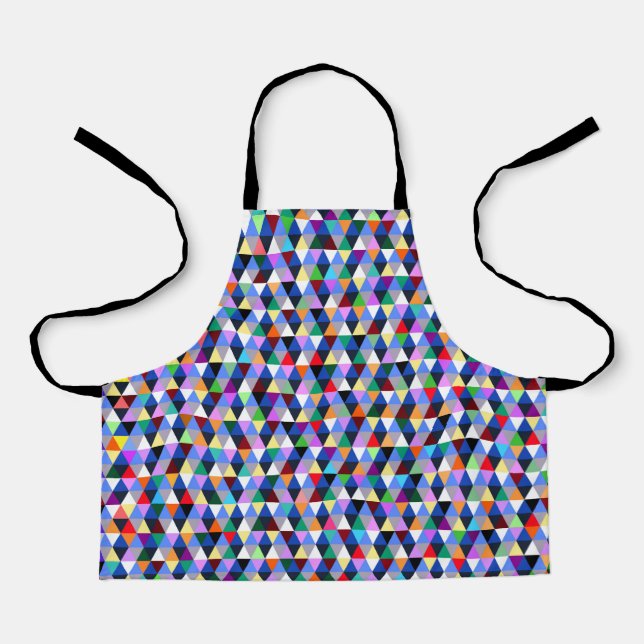 Colourful Geometric Pattern Apron (Front)
