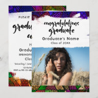 Colourful Geometric Pattern Brushstroke Graduation