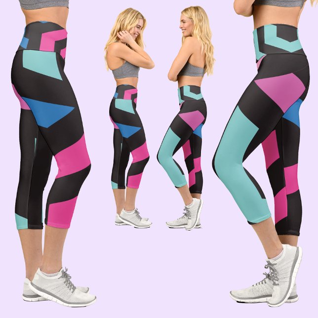 Colourful Geometric Pattern               Capri Leggings (Creator Uploaded)