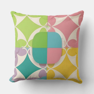 Colourful Geometric Pattern Cushion