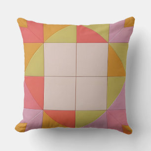 Colourful Geometric Pattern Cushion