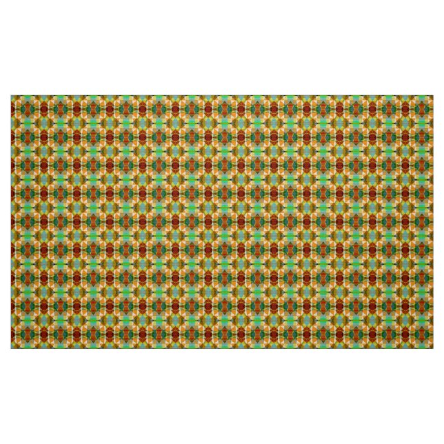 Colourful geometric pattern fabric (Fat Quarter)