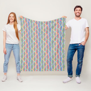 Colourful geometric pattern. fleece blanket