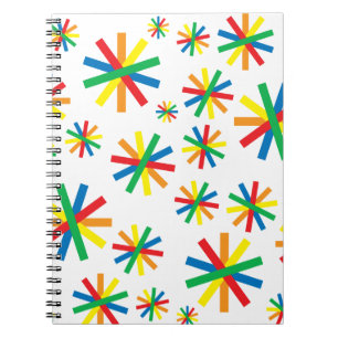Colourful Geometric Pattern Geometric Art Geometri Notebook