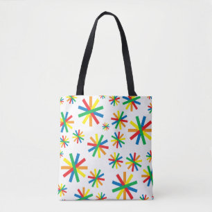 Colourful Geometric Pattern Geometric Art Geometri Tote Bag