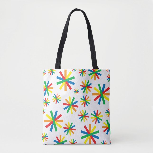 Colourful Geometric Pattern Geometric Art Geometri Tote Bag (Front)