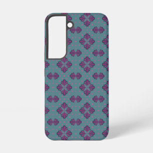 Colourful Geometric Pattern in Classic Retro Style Samsung Galaxy Case