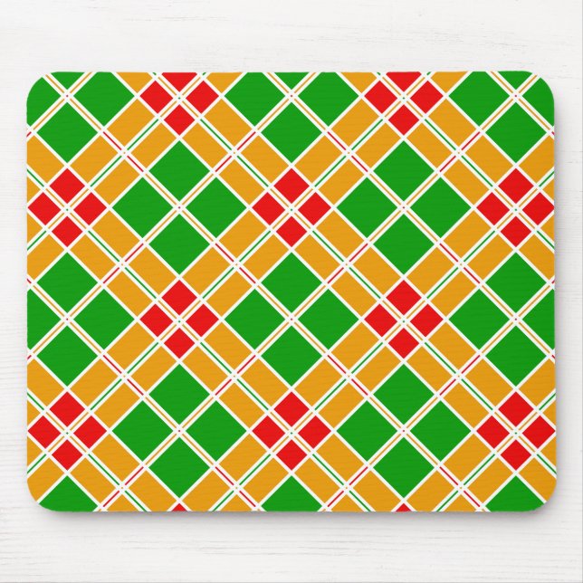 Colourful Geometric Pattern Mouse Pad (Front)