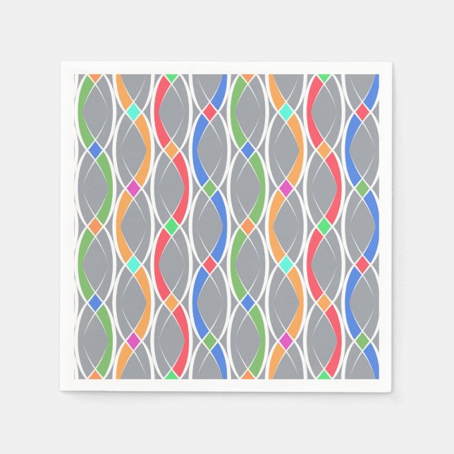 Colourful geometric pattern. napkin (Front)