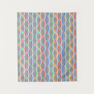 Colourful geometric pattern. tapestry