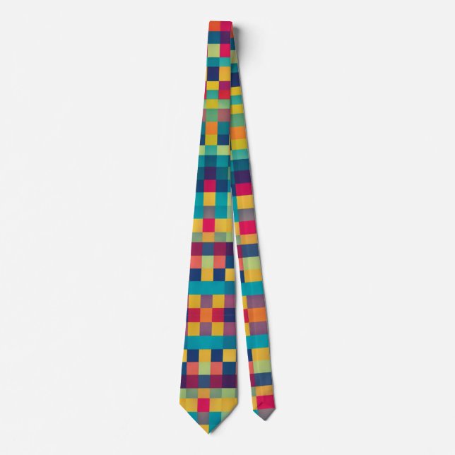 colourful geometric pattern Tie (Front)
